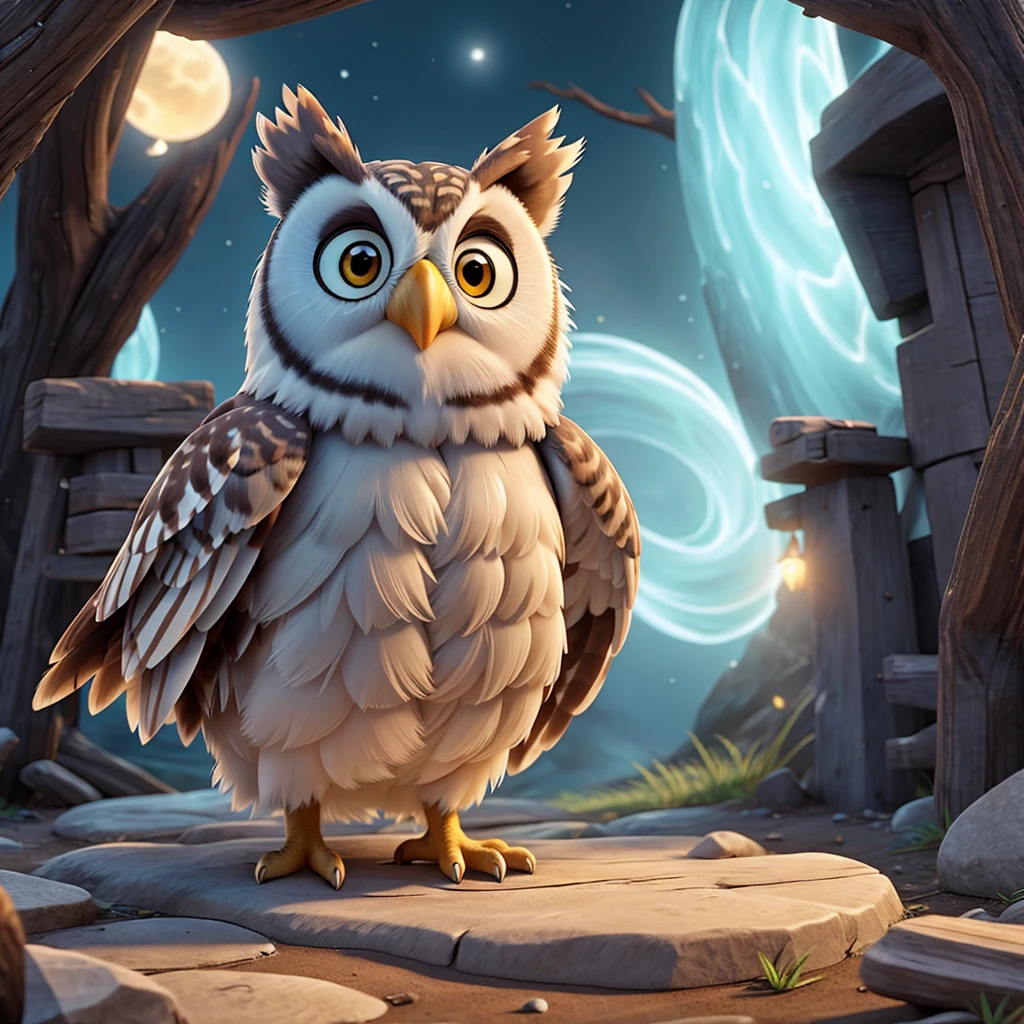 Owl, aura, fighter