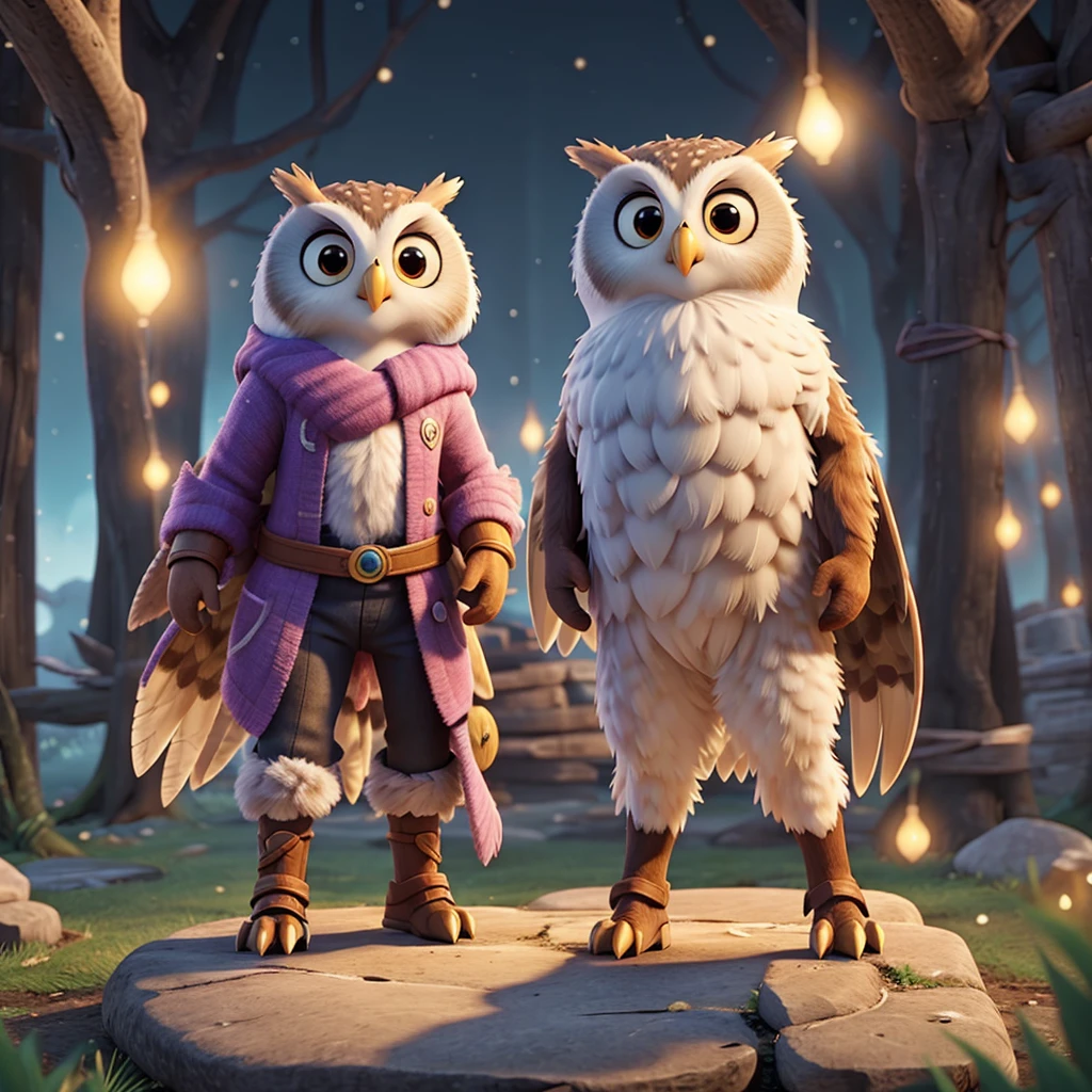 Owl, aura, fighter