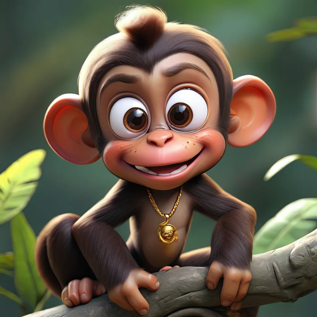 Funny monkey boy