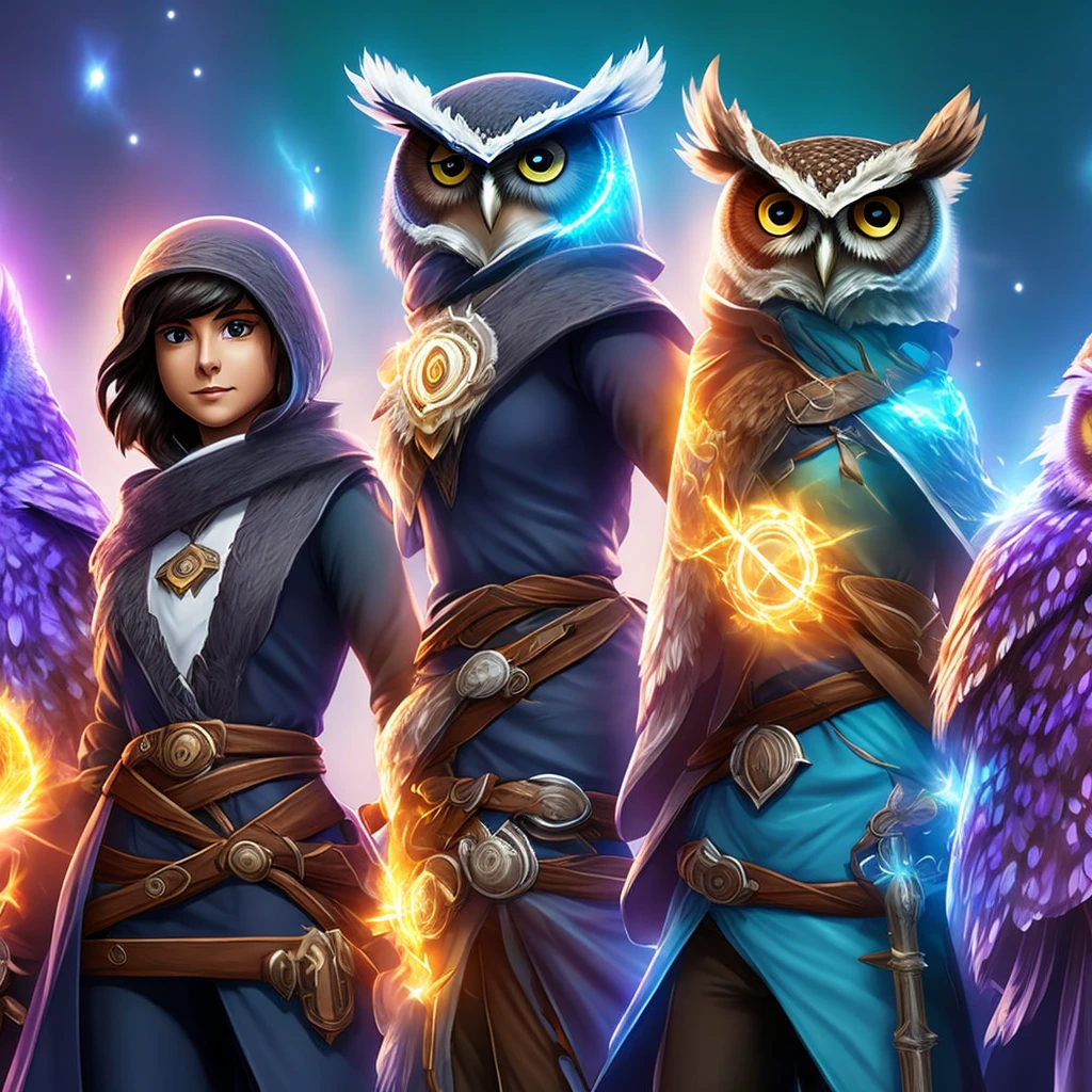 Owl, aura, mage, solo