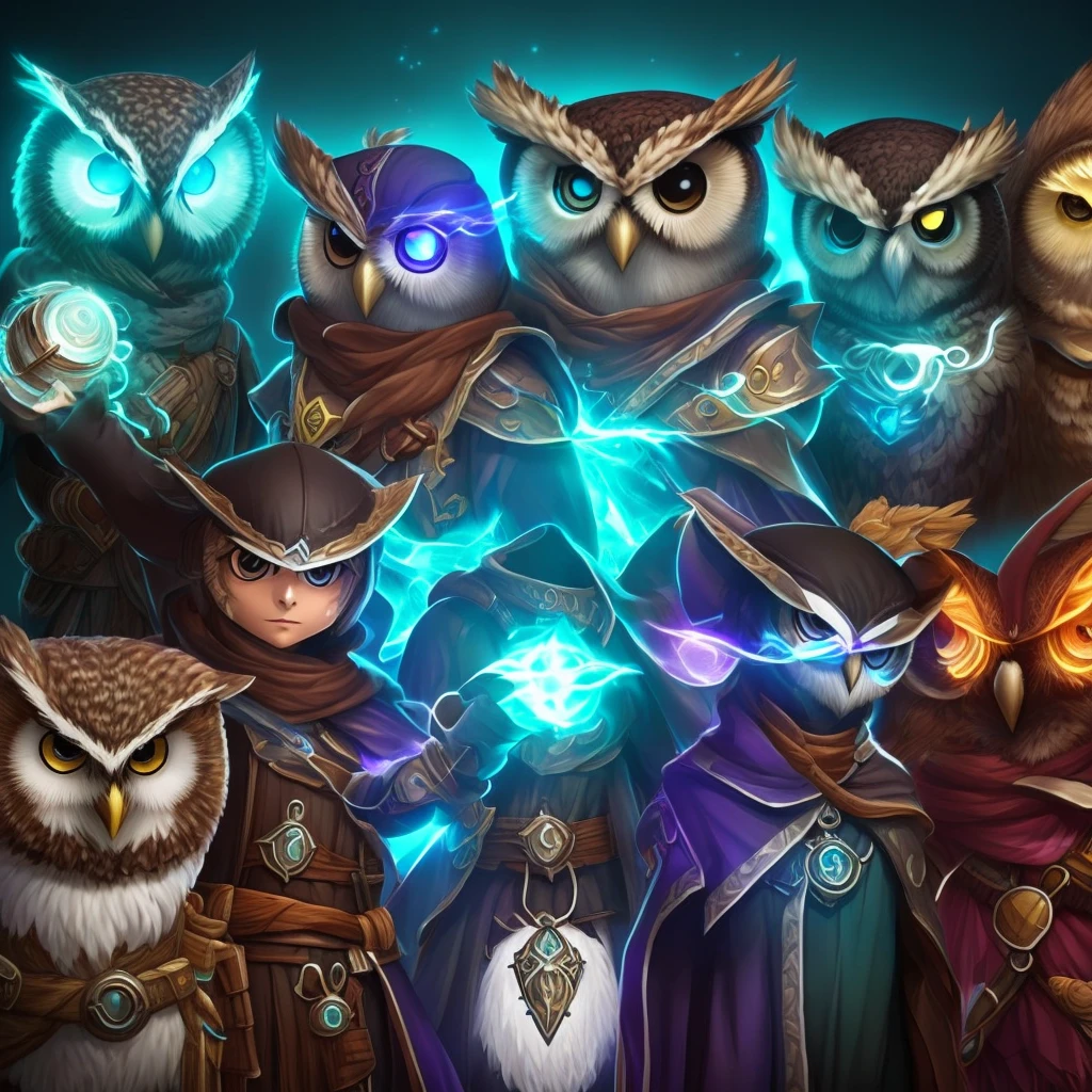 Owl, aura, mage, solo