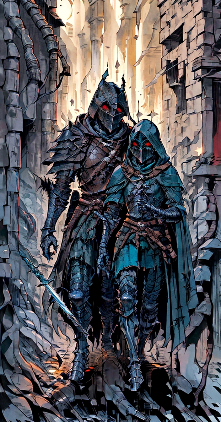 a man in a hooded jacket and a hoodie holding a sword, dark soul armor concept, flowing robes and leather armor, dark souls concept art, dark soul concept, concept armor, dark souls knight, from vermintide 2 video game, the witcher concept art, concept art of a warrior, darksouls concept art, the dark souls knight, dark concept art