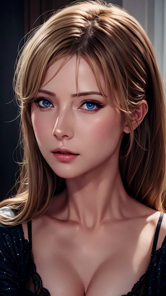 masterpiece,Realistic,Real, Elegant mature woman, Beautiful Eyes,Dark blue eyes, Hair ban, 8K resolution, Ultra-high-definition CG, Beautiful CG,Light from the front, (Bright light),Soft Light