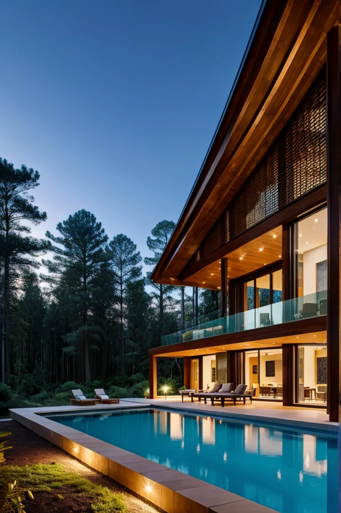 A luxury home in forest