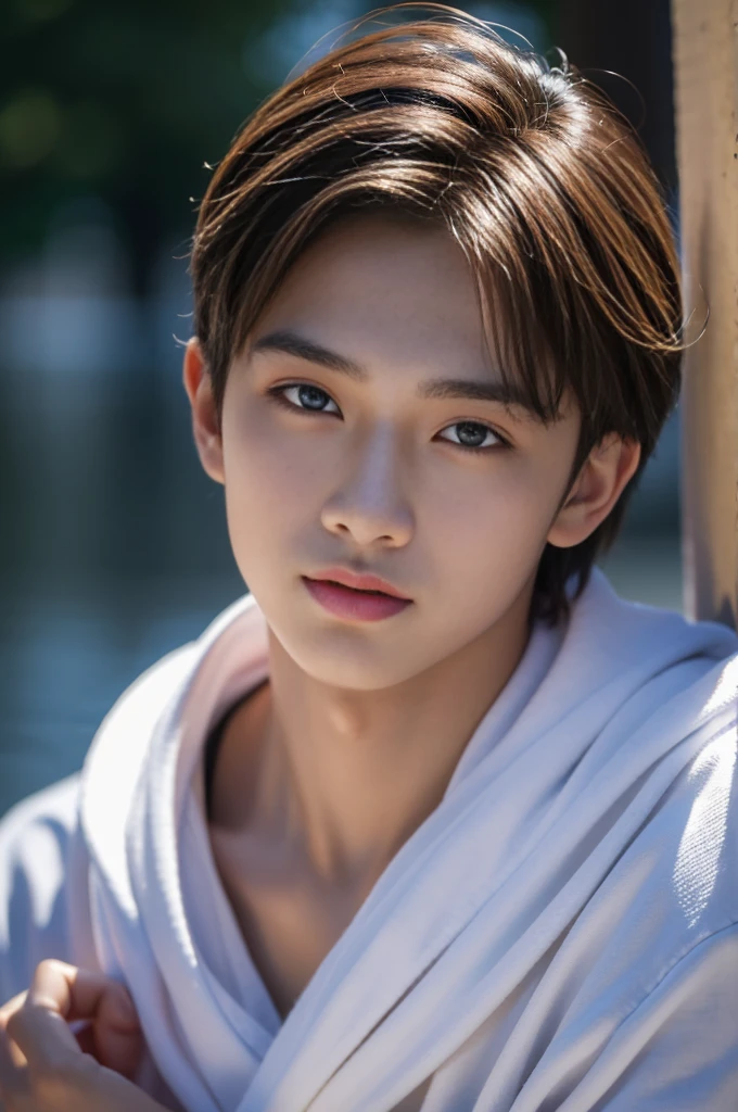 20-year-old handsome guy，looking to the camera，frontage，high qulity，tmasterpiece，8K.4K,1080P，Light-sensitive，Flood
