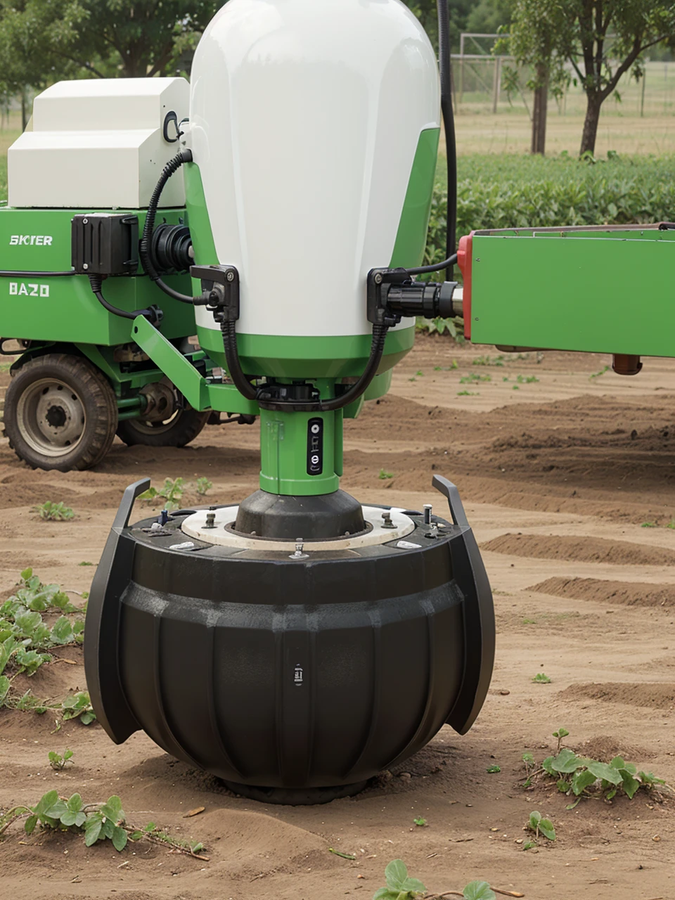 Create a innovation product from hoe and battery pesticide sprayer.
