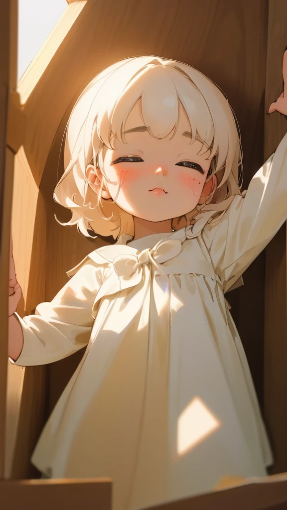 {{{{{ergarteners,,3 yeare very young ,very cute baby face,}}{{detailed face,close eyes,}}},in the room,sunlight{{{masterpiece}}}, {{{hyperrealistic}}},{{{best quality}}},{{{ultra-detailed}}},{illustration}, {{{an extremely delicate and beautiful}}},{{{extremely detailed CG}}}