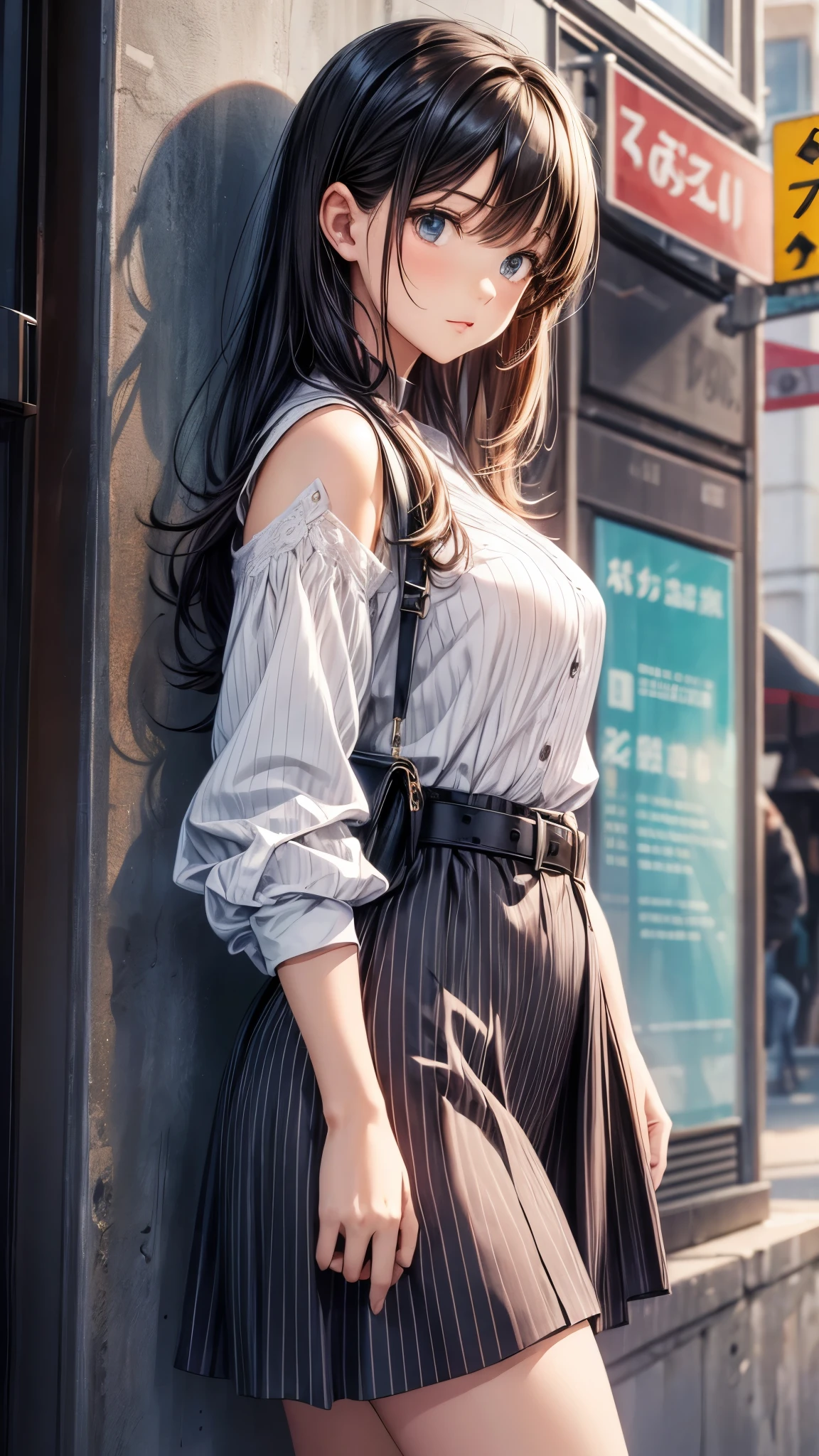 1girl, lamia, scales, white shirt, full body, Original Character, Volumetric Lighting, Best Shadows, Shallow Depth of Field, Stunningly Beautiful Girl, Petite, Delicate Beautiful Attractive Face