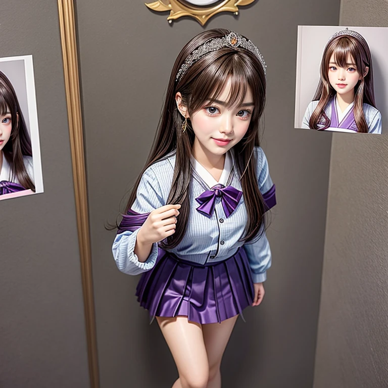 (Assfocus, Through wall, Glory wall pose:1.2), SchoolGirls wearing uniforms, RedRibbon, PUNIPUNI Radiant PearlSkin with Transparency, no legwear, PriceTags NamePlate . (Character concept art:0.88), Different types of hair colors, (((NOGIZAKA face variations)))  Extremely Detailed very KAWAII face variations, perfect anatomy, Childish CaptivatingGaze Elaborate Pupil with (sparkling highlights:1.2), DoubleEyelids with Detailed[Voluminous LongEyelashes], Small GlossyRedLips with BeautifulDetails, CoquettishTongue, PUNIPUNI RosyCheeks  { (Dynamic Joyful Expressions LifeLike Rendering:1.4) | (:d) }, (large eyes:-1) . (Acutance:0.8) glory_wall (Assfocus)