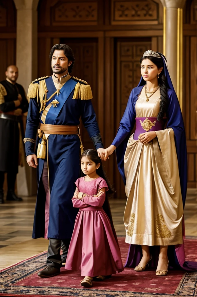 while his daughter managed the affairs of her husband's kingdom.
 