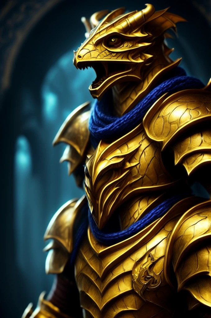 cool golden dragonborn