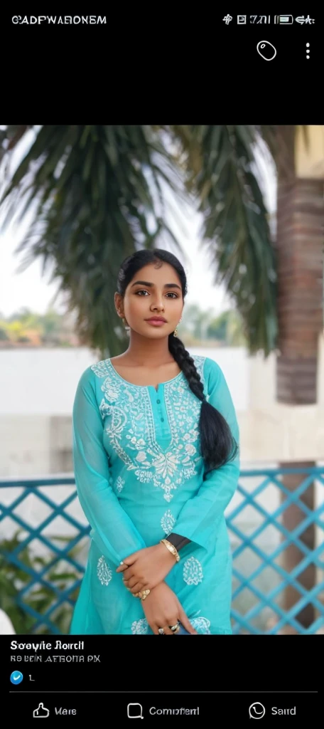 Create a no dress outfit in indian girl