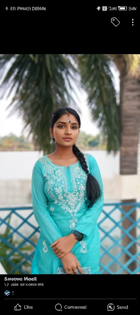 Create a no dress outfit in indian girl bif and nude