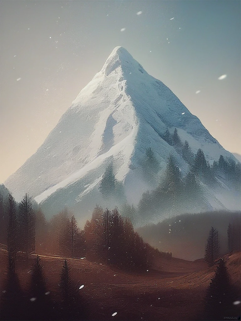 score_9, score_8_up, score_7_up, score_6_up, score_5_up, score_4_up, rating_safe, solo, movie poster, dirt, dust, snowy mountains, green trees, blue sky, vivid colors, realistic