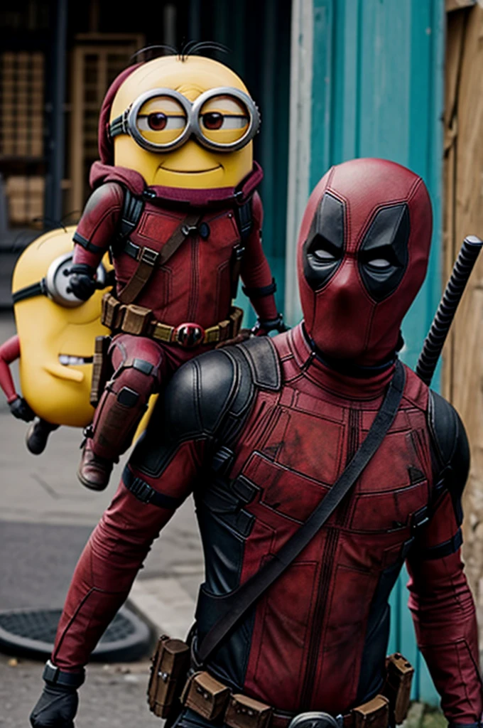 Minions as deadpool