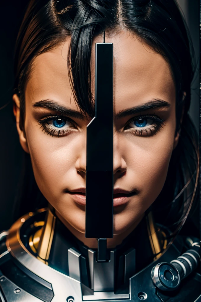 Half human half robot
