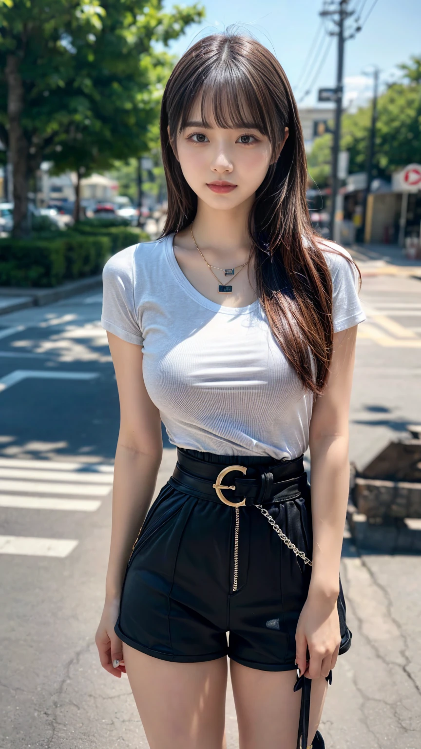 (8k:1.27), best quality, masterpiece, ultra highres:1.2), arrested lesbian goth delinquent girl with arm tattoos, tattooed girl, full body picture, beige oversized knotted prisoner t-shirt with black letters, short big sleeves, beige inmate prison uniform, beige short inmate pants, dyed green hair, dyed blonde hair, short bob hairstyle, high ponytail, hair bangs, kneeling in a prison cell, handcuffed, hands tied with rope behind body, submissive neck choker, dog leash in neck, 4k or 8k picture, looking down sad, paisley bandana ribbon hairband, nose septum piercing, wearing dirty old clothes, smelly, barefoot