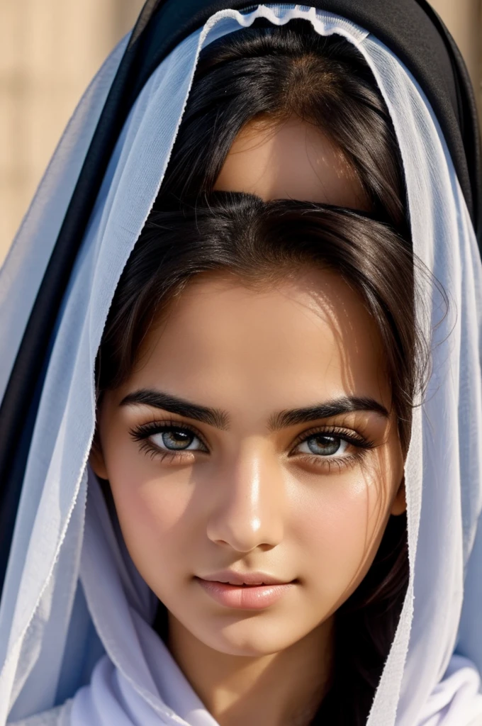 Face Young Arab Woman