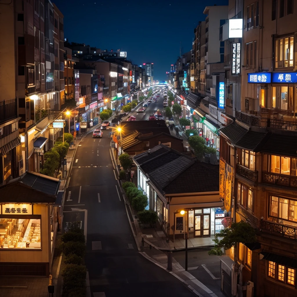 Night Scenery、In town、For videos of sleep