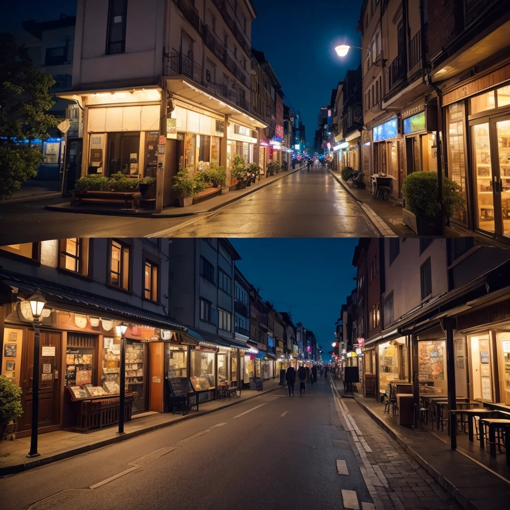 Night Scenery、In town、For videos of sleep