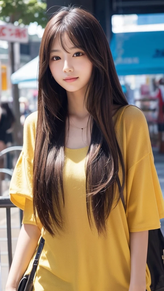 AI-like beautiful girl Fair skin Long Hair 1 person bright
