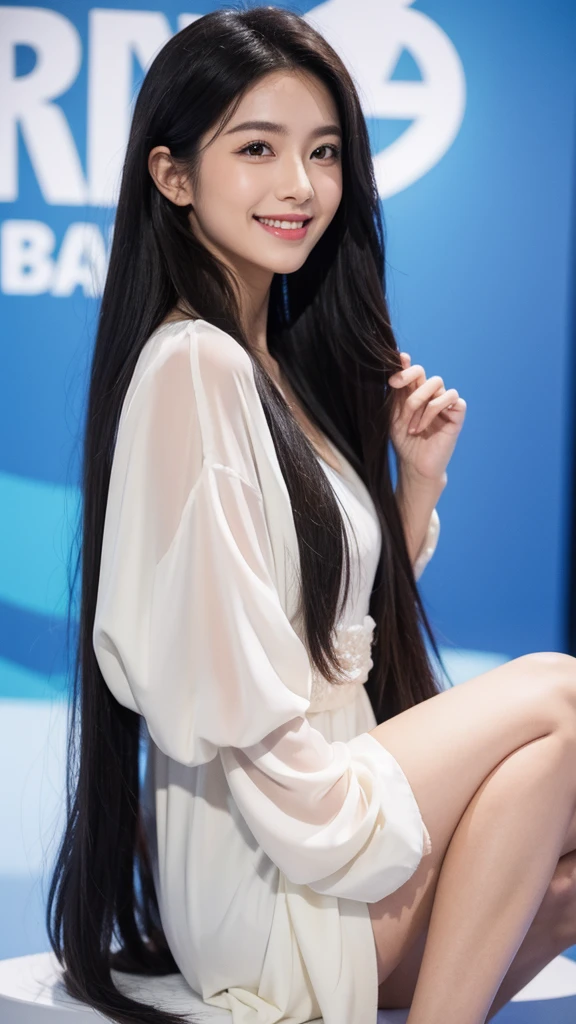Beauty Fair skin Long Hair 1 person bright smile