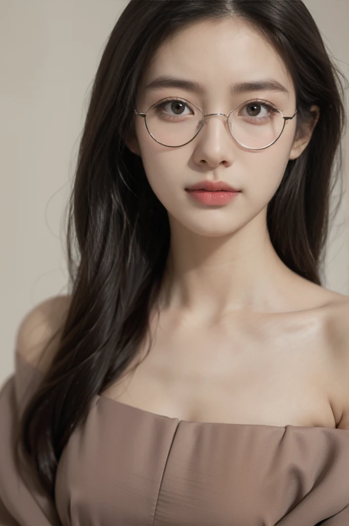 (((best quality))),(((ultra detailed))),(((masterpiece))),illustration,(close-up of face:1.3),((1 beautiful girl,solo)),(shoulder-length straight bob hair:1.2),(confused eyes:1.3),((slim,thin,small breasts,flat chest)),severe myopia,(glasses:1.3),halter top,white wall,dim lighting,gaze,delicate collarbone,smooth skin,intellectual air,vision impairment,contrast,hauntingly beautiful,testament to resilience,(darkness:1.3)