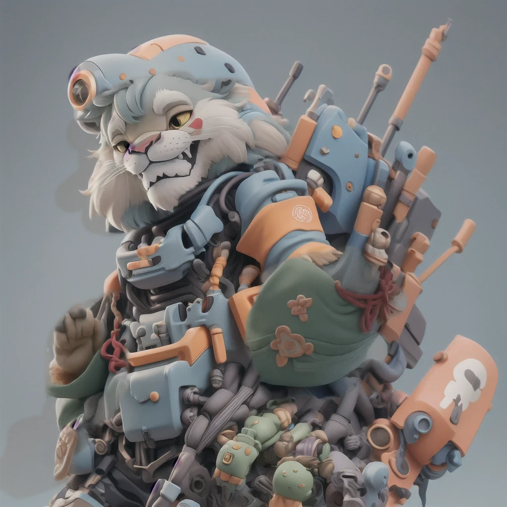 Lion Beastman、 Highest quality、White background