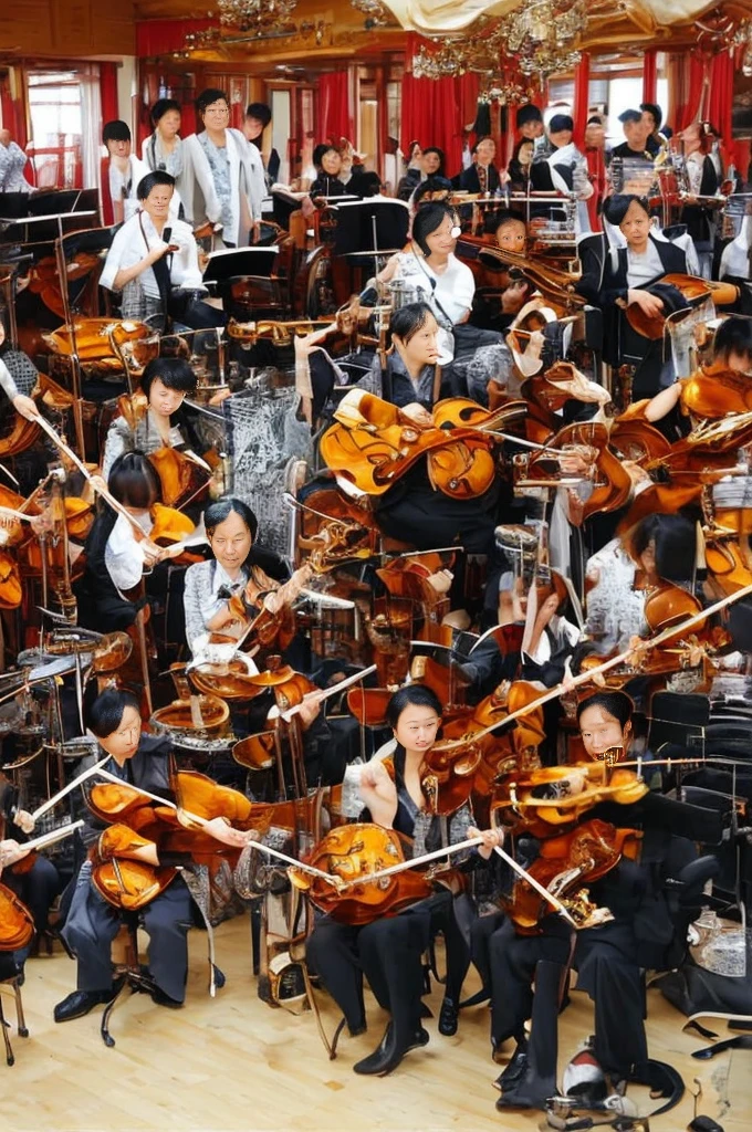 The word "China" is composed of 56 unique musical instruments of various ethnic groups