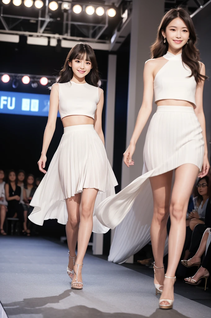 masterpiece, best quality, extremely detailed CG unity 8k wallpaper,
<lora:chinaDollLikeness_v10:0.7>, 
an extremely delicate and beautiful girl, 
super model, frilled dress, model pose, full body, 
on catwalk, spotlight, detailed background,