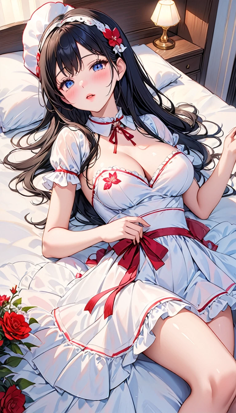{{{{{16k}}}}}, {{{{{She is forcibly transformed into a love doll that can be freely fucked, regardless of her own will, fitted with a collar and converted into a Cute saint silicone love doll, and when a large amount of silicone agent is poured into her, her breasts become even larger and deeper with cleavage, her eyes and skin are changed to fake silicone ones, Her proudly shiny hair is replaced by a wig, and her body, face, and poses are converted into a silicone love doll idealized by her master, When she is injected with a large amount of cuteness silicone and her face is remade into a super cute face, She's a love doll so there's no expression on her face when her nipples are exposed through the dress she wore when she was human when she's rolled over on her side with her knees up and her legs open when she's disregarded for her dignity when she's fucked through the night because she's a love doll, She's unconscious and completely turned into a silicone love doll, being raped with no light in her eyes at all}}}}},{{{{{Ultra High-resolution realistic movie of neat virgin silicone love doll as pretty as a actress in luxury flower bedroom}}}}},{{Extremely detailed}},{{{{{integrated her head pure small, thick lips, Enchanting thick gross idol's Lips}}}}},{{{{{bang hair}}}}},{{{{{She get more attractive and smoother her body, Her white tits are so fluffy, and are depicted in great detail without any willpower}}}}}