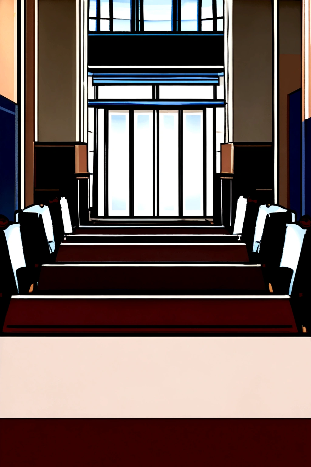 A normal room front view from table