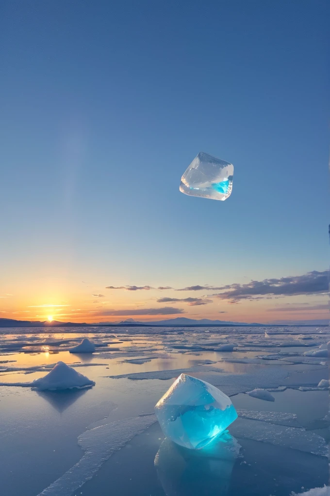The significance of floating ice in the sky