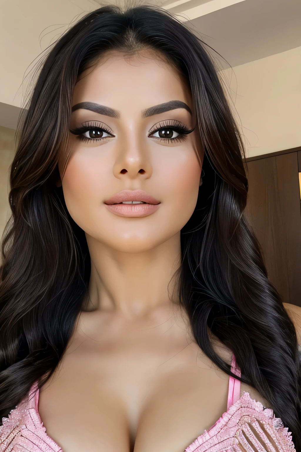 arafed woman in a pink dress posing for a picture, beautiful mexican woman, stunning closeupheadshot, gorgeous latina face, persian princess, gorgeous woman, beautiful female model, jaw-dropping beauty, gorgeous beautiful woman, photo of a beautiful woman, jaw dropping beauty, beautiful iranian woman, close body shot, beautiful woman, beautiful model, close up l, half body shot, portrait