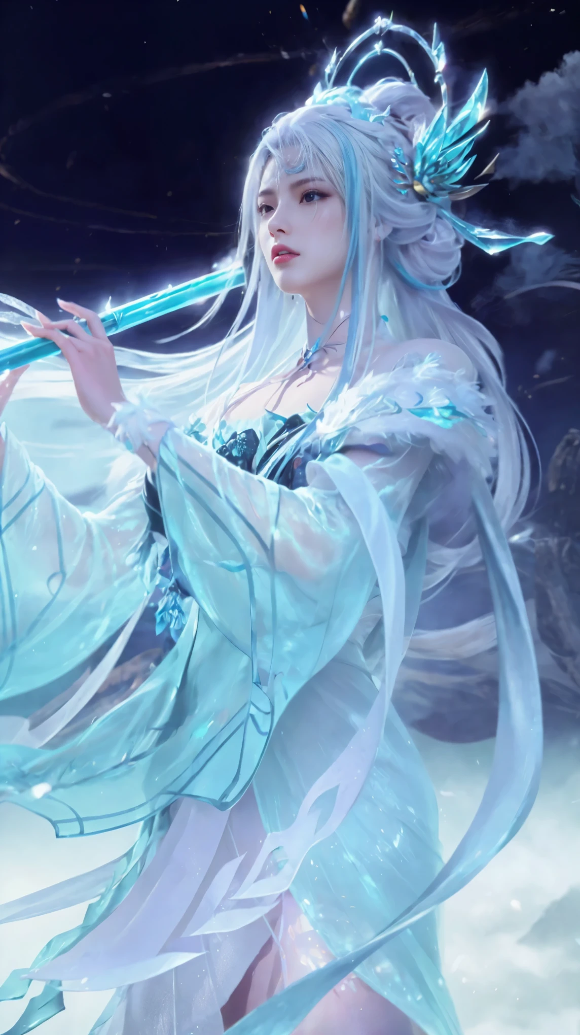 Solo, 1 Beautiful Female, Wuxia World, (1 Girl), (Full Body), (Xiuxian World), Chinese Immortal Wuxia, (Purple Cross-collared Top, Ancient Long Skirt, Embroidered Cape, Streamer), Brunette Hair, Chinese Coiled Bun, Hairpin, Light Pink Lips, Calm, Intellectual, Delicate Face, Masterpiece, Best Quality, High Quality, High Definition, High Quality Texture, High Quality Shadows, High Detail, Cinematic Light, Side Lighting, Ray Tracing, Sharp Focus, Realistic, Edge Light, Two-tone Light, (Detailed Skin Details: 1.2), 8k uhd, SLR, soft light, high quality, high resolution, (very detailed CG unity 8k wallpaper)