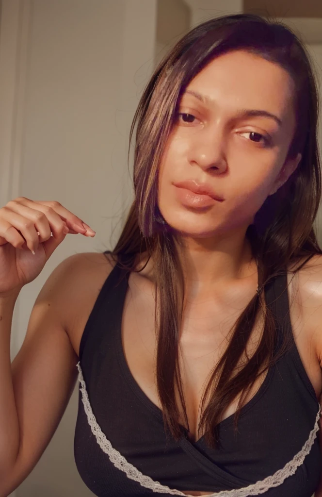 Gorgeous adorable seductive naked beautiful woman as a topless nude model, top class, HDR, 4K, lustrous, nfsw