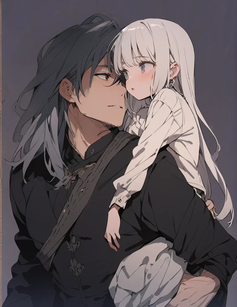 Man with long grey hair lifelong