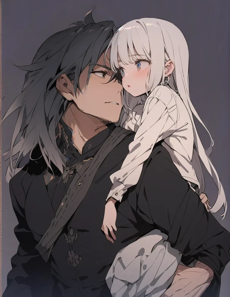 Man with long grey hair lifelong