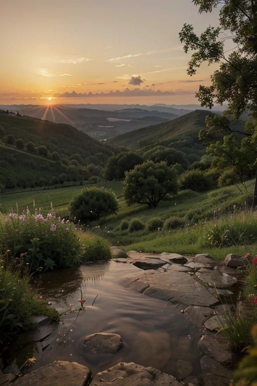 morning, dawn, beautiful nature