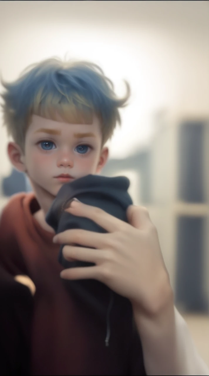 (1 Boy 1.2),Bob Hair,Cut your bangs,cute face,a blond,Top image quality,(Masterpiece 1.2),masterpiece,Beautiful fece,wearing hoodies