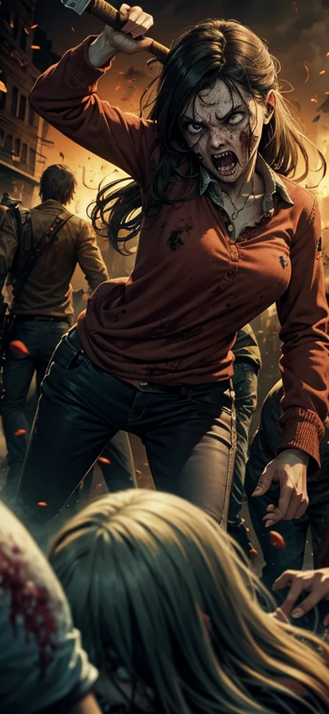 Image of attacking zombies