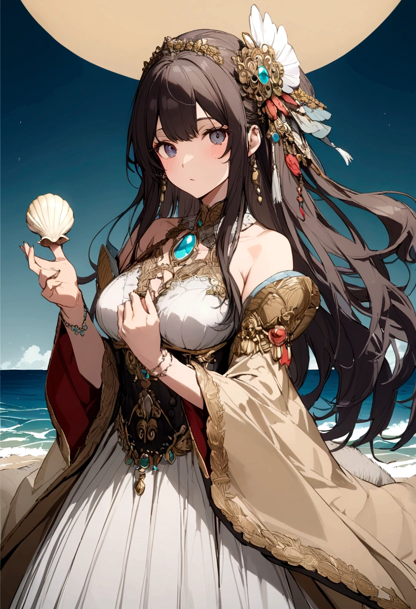 Sea otter、Holding a shell、