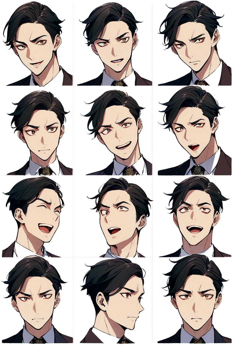 boy expression sheet