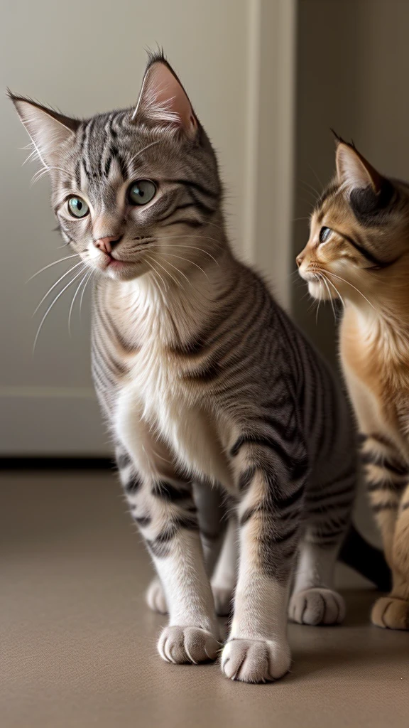The story of a cat reunited with its kittens in 12 steps