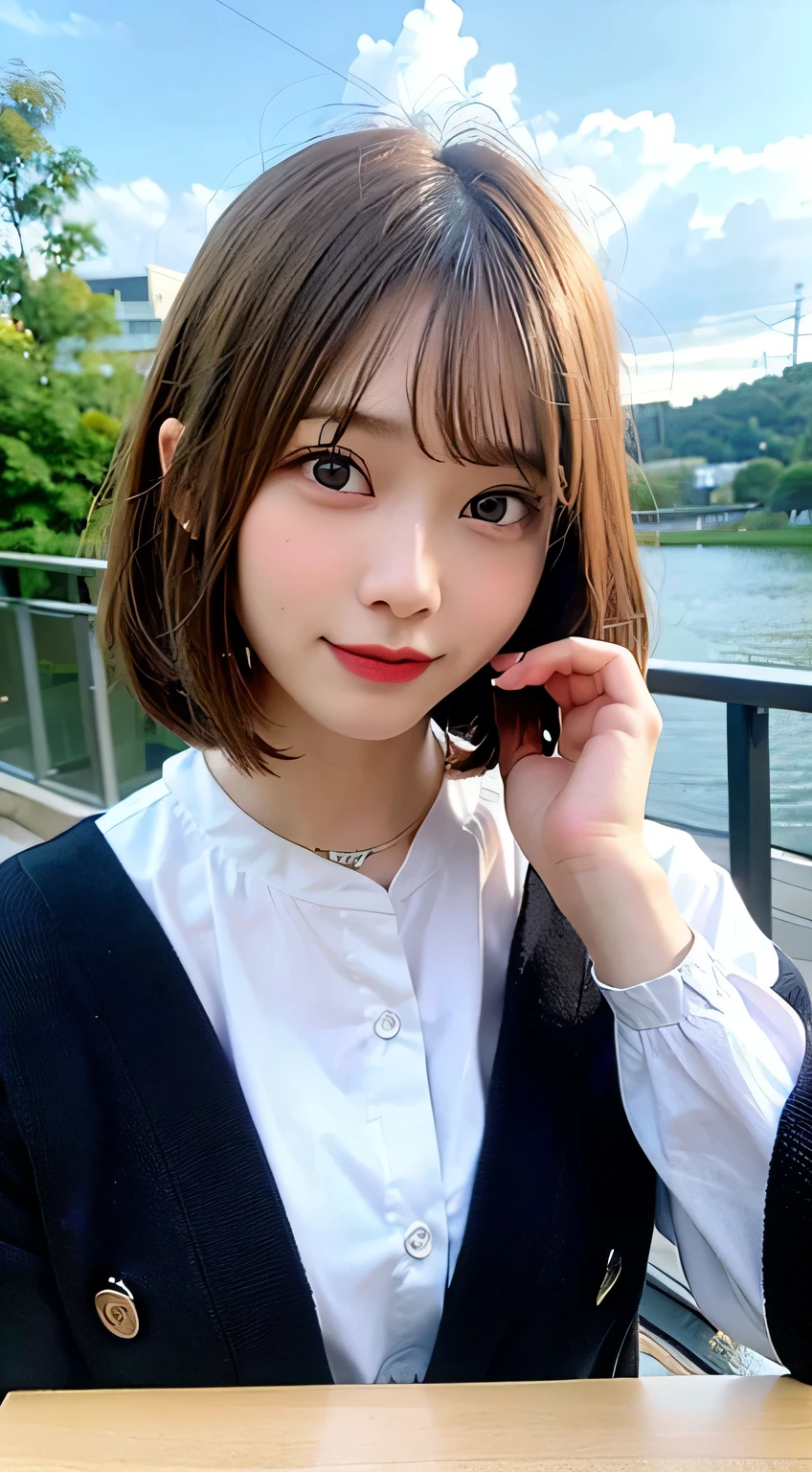 (8K, RAW Photos:1.2), Detailed face and eyes,最high quality, Ultra-high resolution, Very detailed ,Intricate details ,Tabletop ,pretty girl , Soft cinematic light, Hyper Detail,Sharp focus, high quality, Blonde, Bobcut, outside, rainに濡れる, rain, Clothes get wet, Hair gets wet, Soaking wet