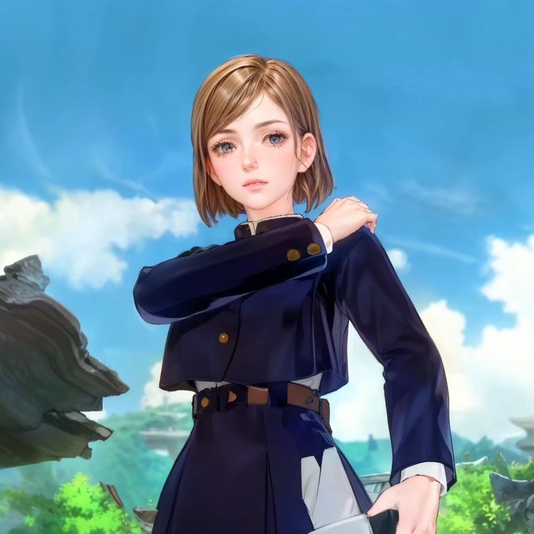 Best quality, masterpiece, ultra high res, 3D, (photorealistic:1.4), brown hair, professional lightning, sharp focus, deep shadow, (extremely detailed CG unity 4k fhd wallpaper), 8k.