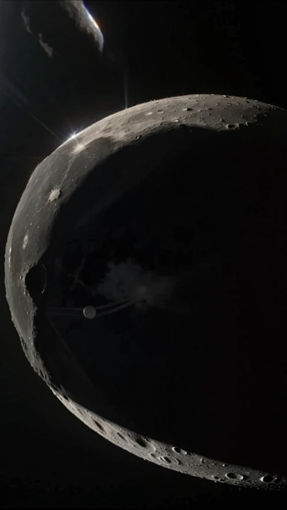 asteroid zoom between Earth and the moon