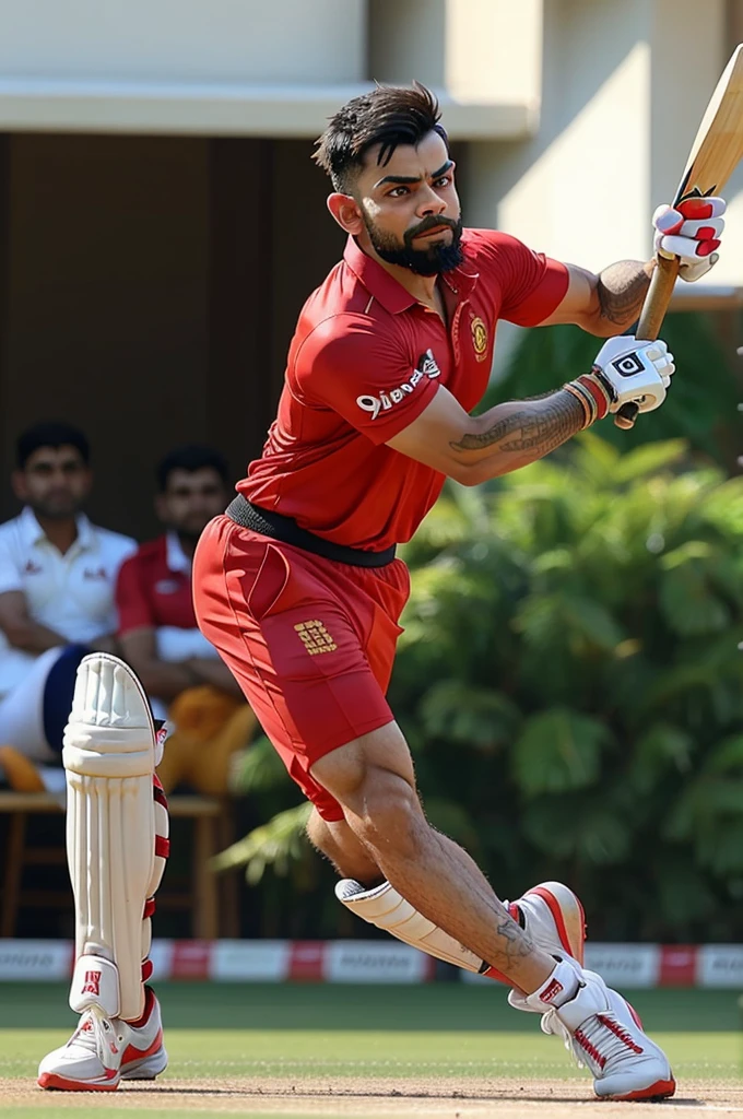 Let's imagine lord hanuman playing cricket with virat kohli