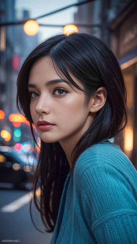a beautiful woman hiding in a colorful city, detailed beautiful face, long eyelashes, elegant pose, mysterious, cinematic lighting, vibrant colors, 8k, hyper detailed, intricate background, urban landscape, (best quality,4k,8k,highres,masterpiece:1.2),ultra-detailed,(realistic,photorealistic,photo-realistic:1.37),cinematic,concept art,digital art