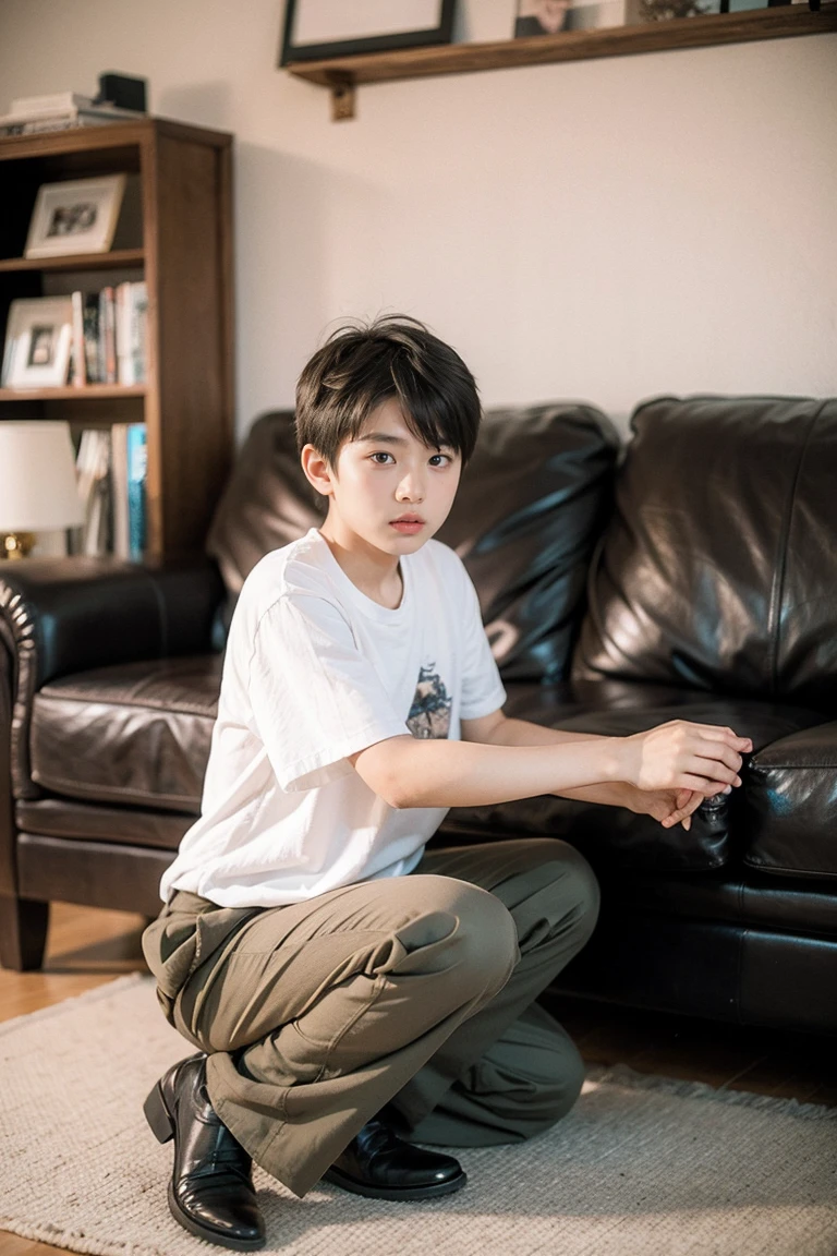 1boy ,living room